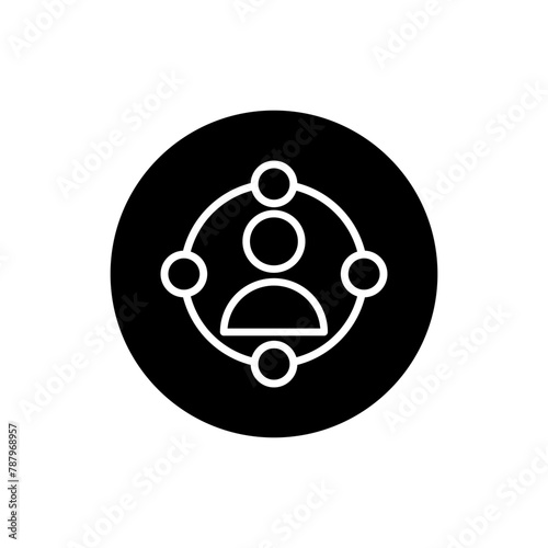 User icon vector. People illustration sign. Man symbol.