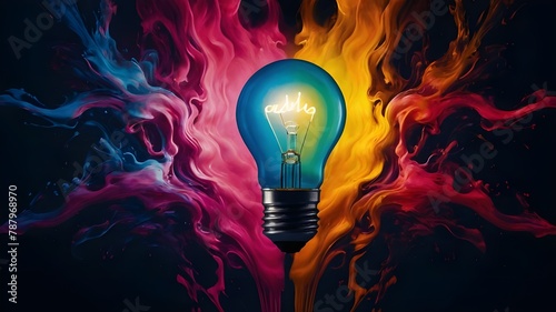 An exquisite color-gradient bulb that paints words of truth by growing and rippling