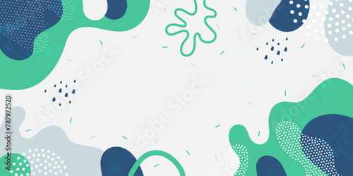 Doodle background pattern, abstract colored shapes. Modern minimalism trendy pattern background. Vector background.