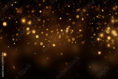 Graphic Abstract Black Gold Background, Luxury Glitter