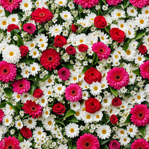 beautiful flowers background © H__B