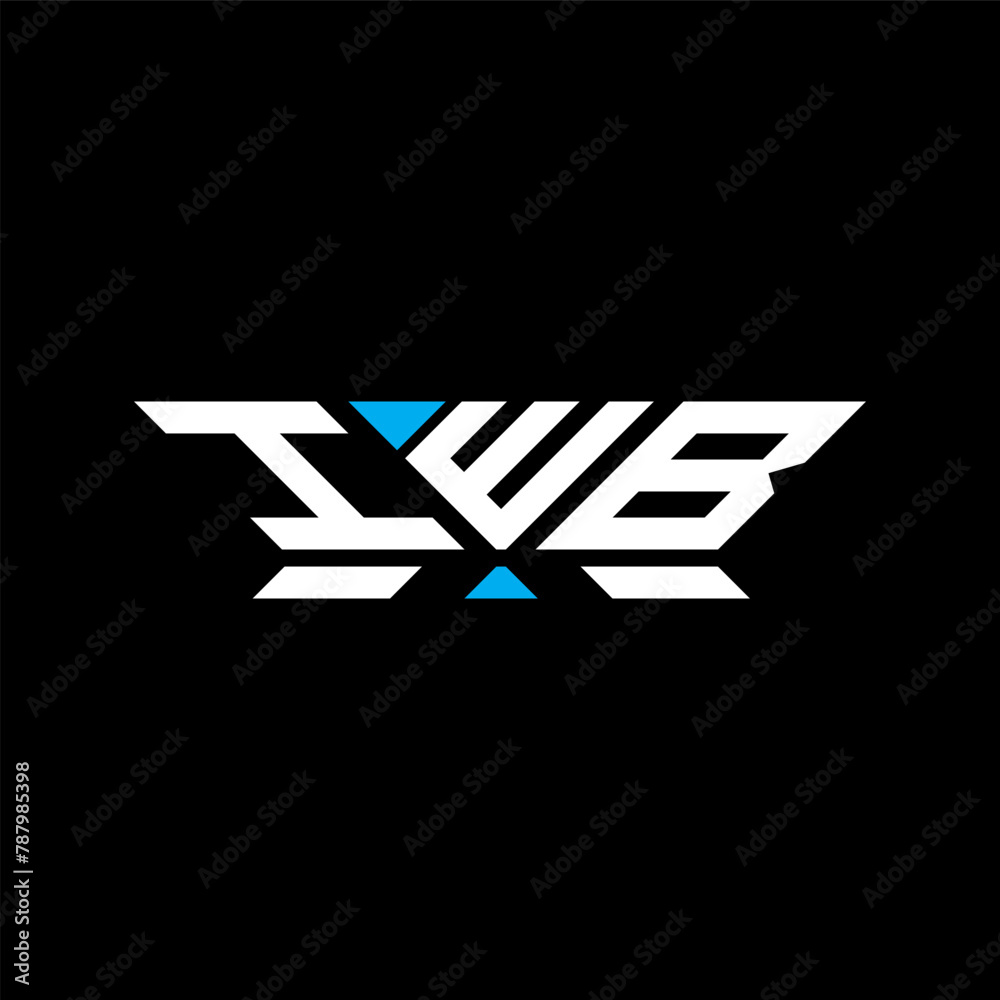 IWB letter logo vector design, IWB simple and modern logo. IWB luxurious alphabet design
