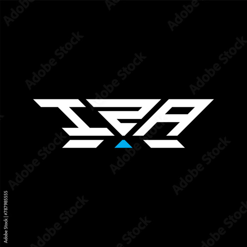 IZA letter logo vector design, IZA simple and modern logo. IZA luxurious alphabet design