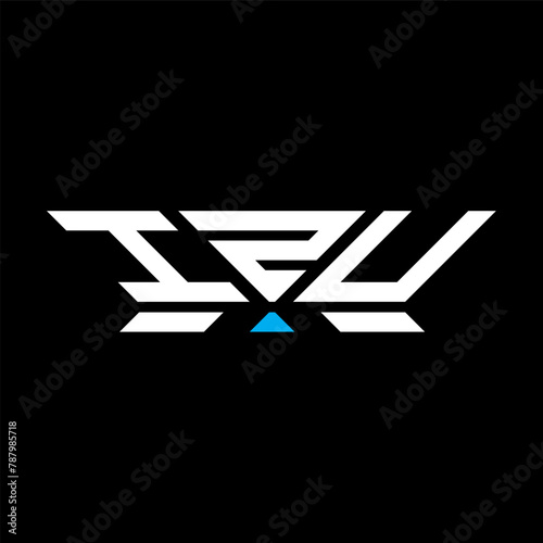 IZU letter logo vector design, IZU simple and modern logo. IZU luxurious alphabet design