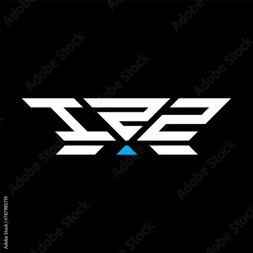 IZZ letter logo vector design, IZZ simple and modern logo. IZZ luxurious alphabet design