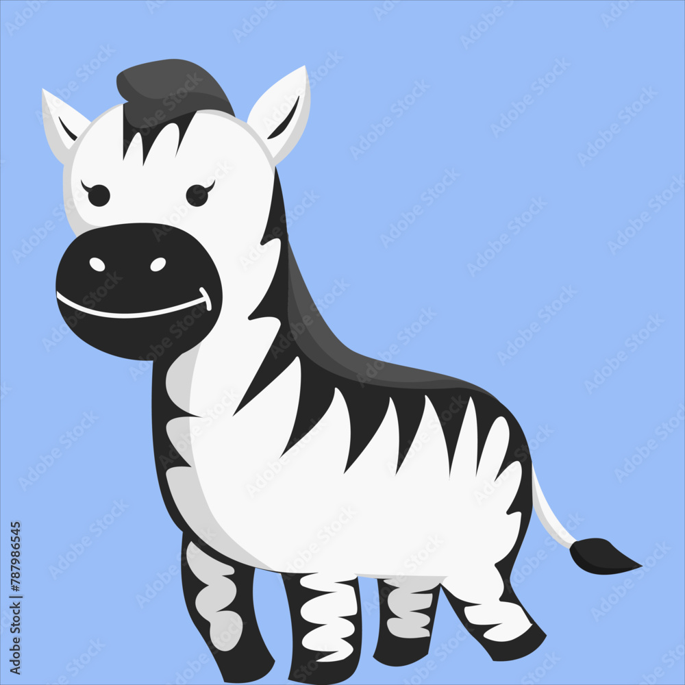 Cute Zebra Character Design Illustration Cute Zebra Character Design Illustration