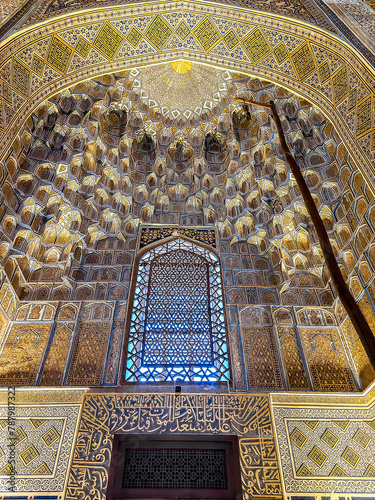 Gur-e-Amir or Guri Amir is a mausoleum of the Turco-Mongol conqueror Timur (also known as Tamerlane) in Samarkand, Uzbekistan.