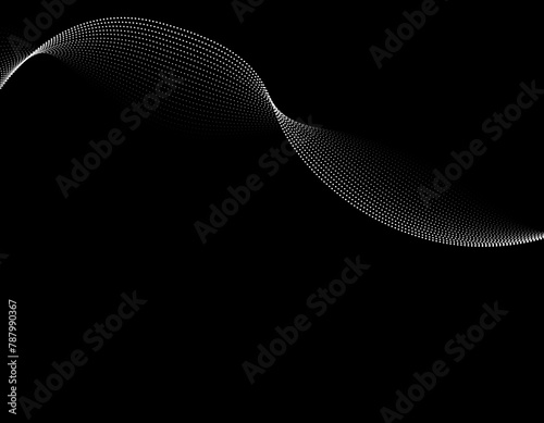 曲線・流線・ウェーブ背景　2