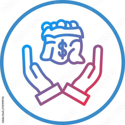 Vector Design Financial Help Icon Style