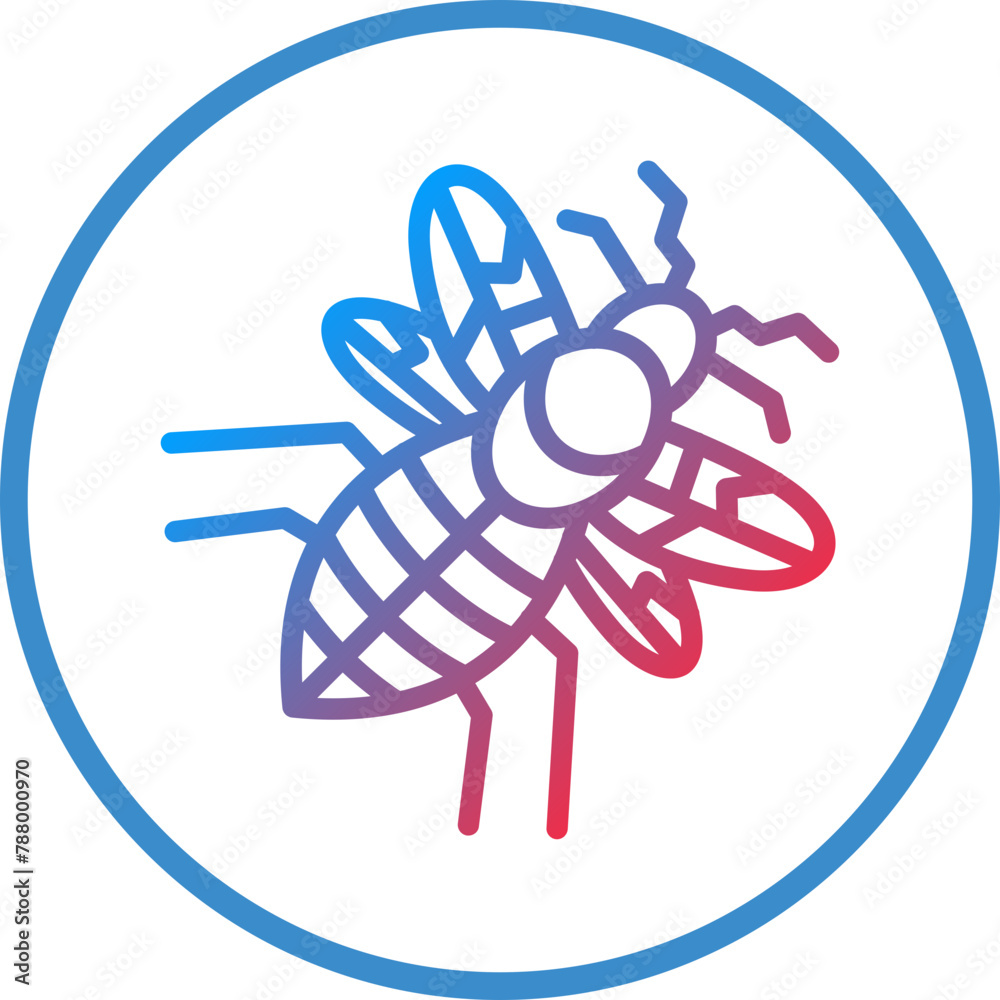 Vector Design Honeybee Icon Style
