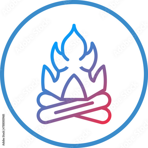 Vector Design Fire Icon Style