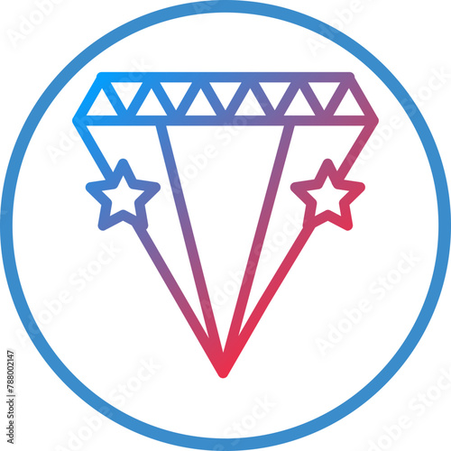 Vector Design Diamonds Icon Style