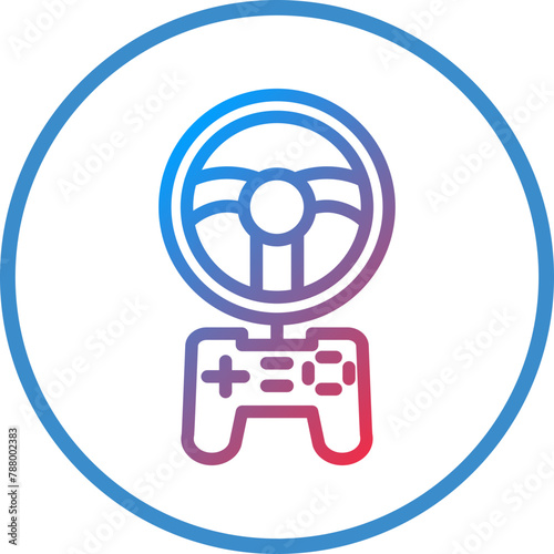 Vector Design Racing Game Icon Style