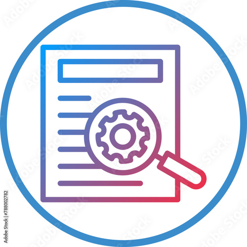 Vector Design Backer Report Icon Style