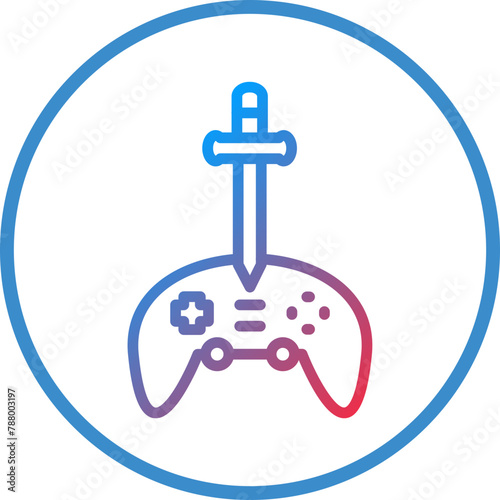 Vector Design Adventure Game Icon Style