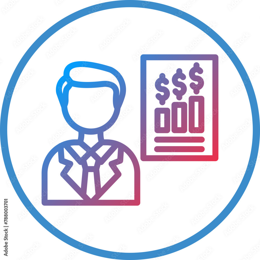 Vector Design Expert Male Icon Style Vector Design Expert Male Icon Style