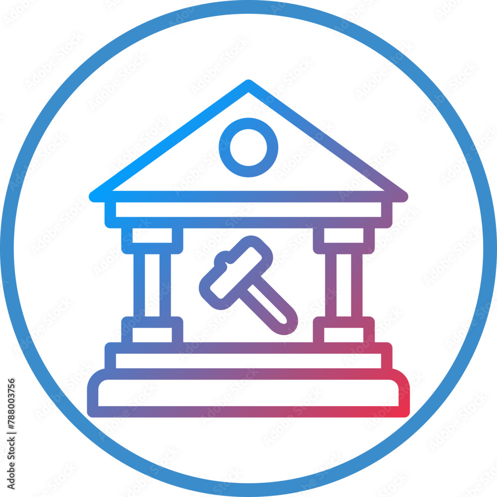 Vector Design Government Auction Icon Style Vector Design Government Auction Icon Style