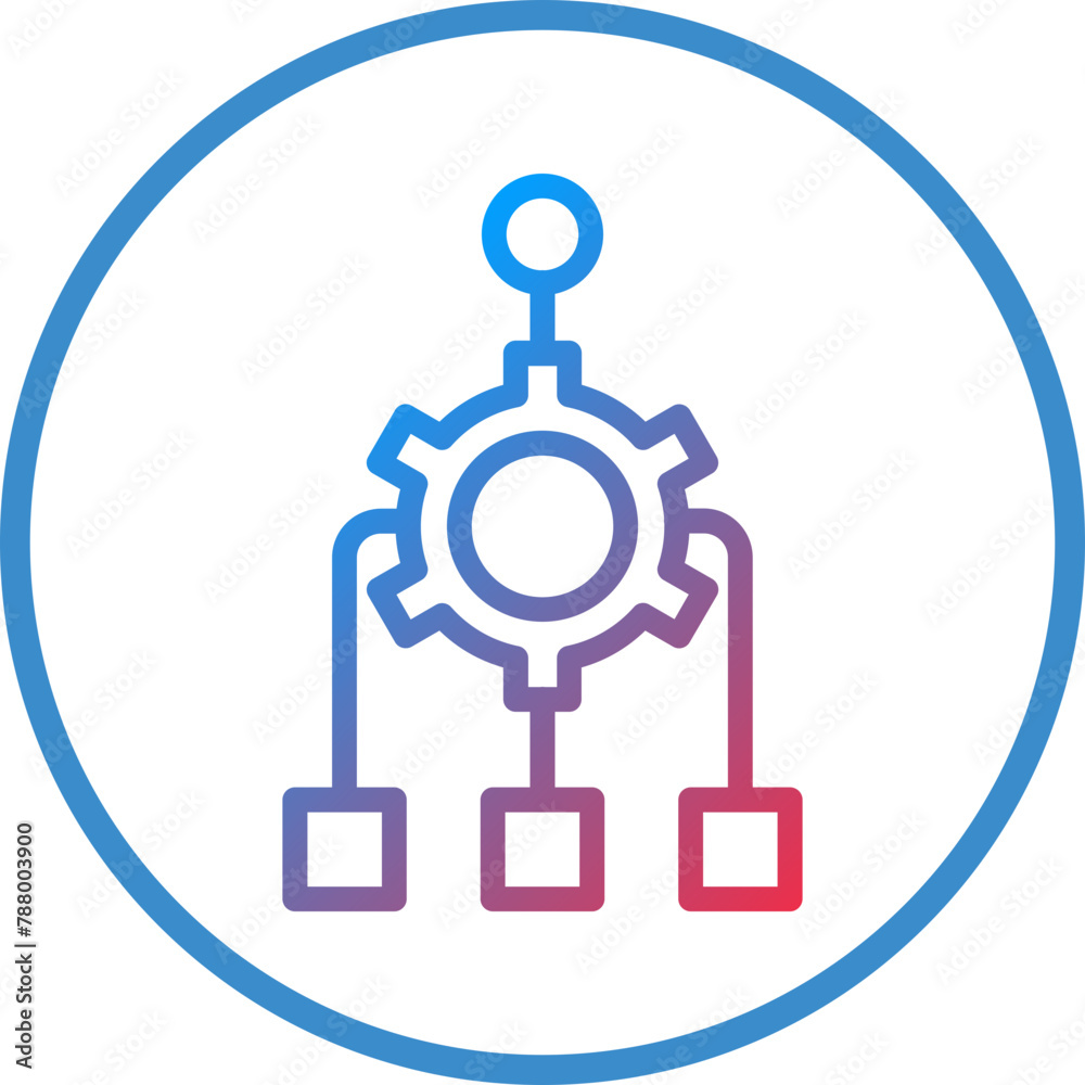 Vector Design Algorithm Icon Style