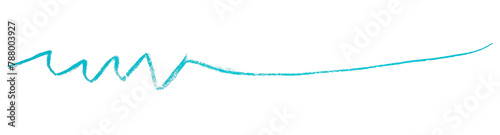 light blue pencil strokes isolated on transparent background