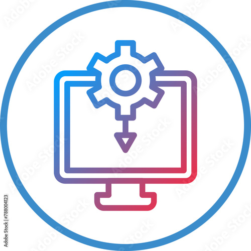 Vector Design Drivers Installation Icon Style