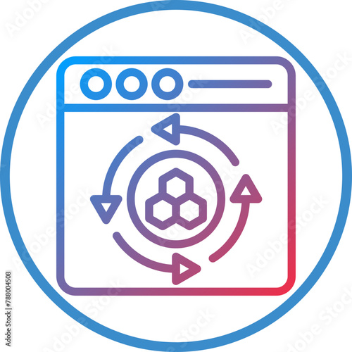 Vector Design Cell Reprogramming Icon Style photo