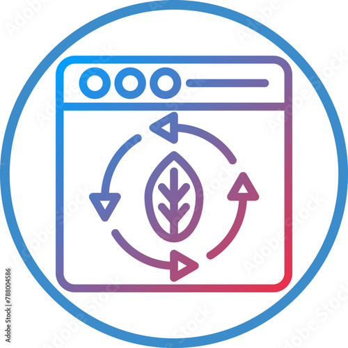 Vector Design Continuous Updating Icon Style