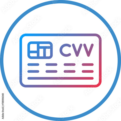 Vector Design Cvv Icon Style photo