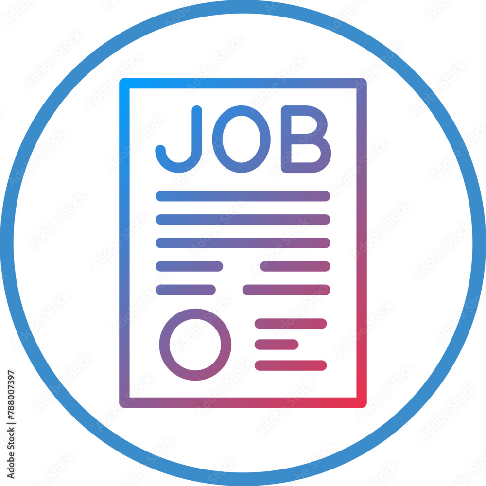 Vector Design Job Application Icon Style Vector Design Job Application Icon Style