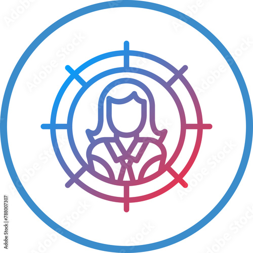 Vector Design Headhunting Icon Style