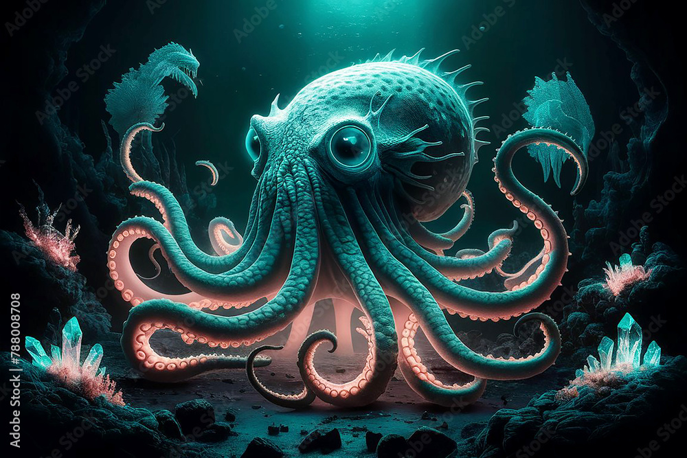 Futuristic Under water Fantasy Monster Futuristic Under water Fantasy Monster