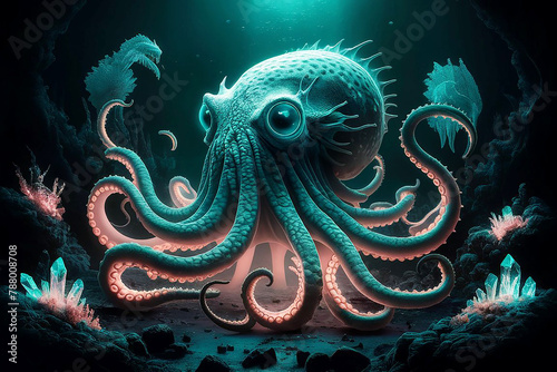 Futuristic Under water Fantasy Monster