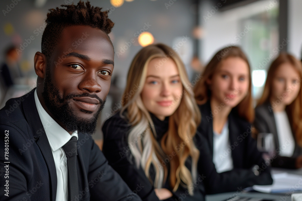 Multiracial business people team in office workplace Multiracial business people team in office workplace