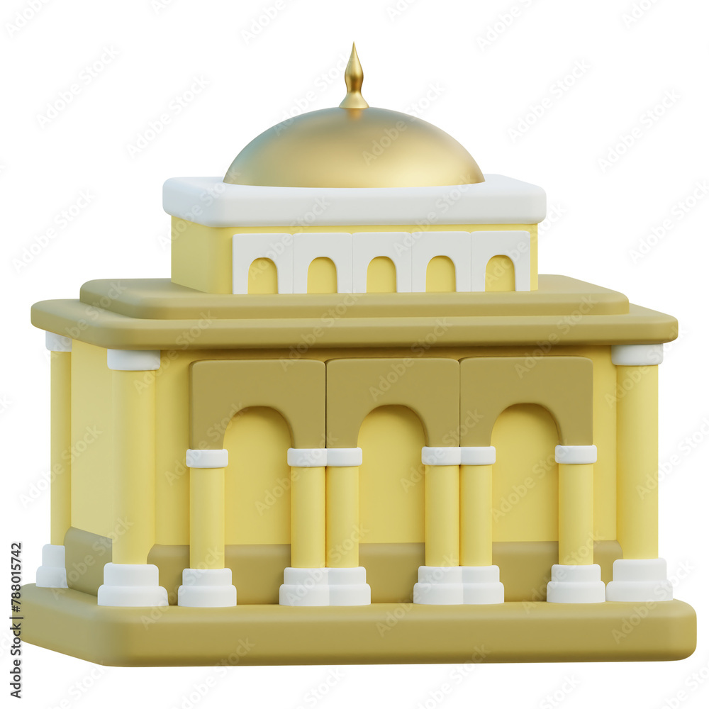 Fototapeta premium Sparkling Gold Mosque