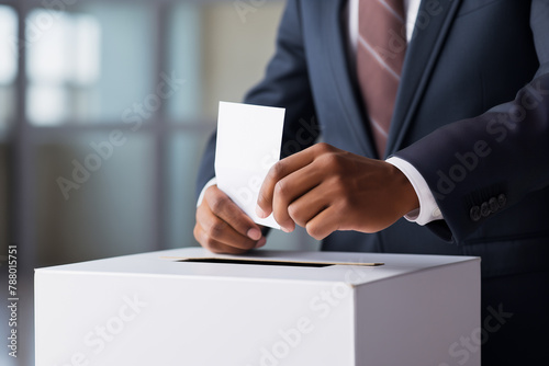 	
Generative AI of putting a vote in a ballot.