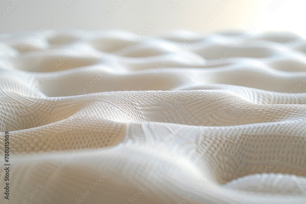 Close up of mattress structure Close up of mattress structure