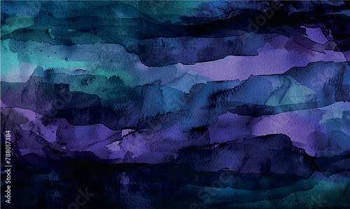 watercolor dark navy blue violet background texture 