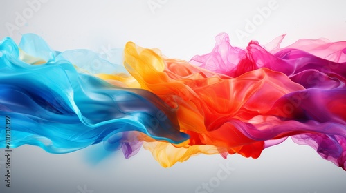 High-speed abstract motion blur in a spectrum of bright colors  conveying energy