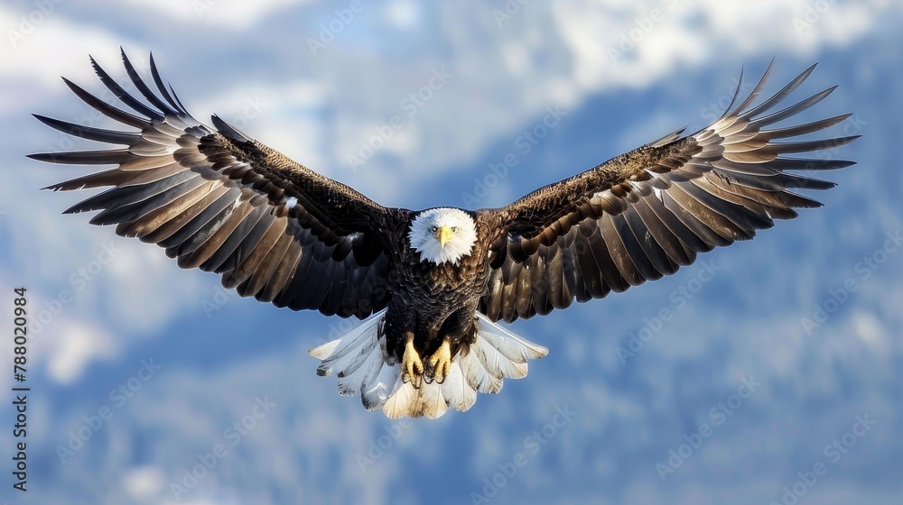 Bird Wings: A photo of a majestic eagle soaring in the sky Bird Wings: A photo of a majestic eagle soaring in the sky