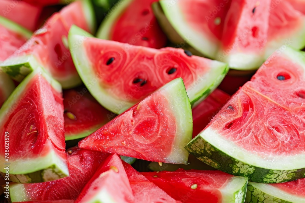 Cut watermelon