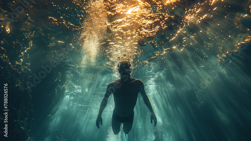 diver in the sea
