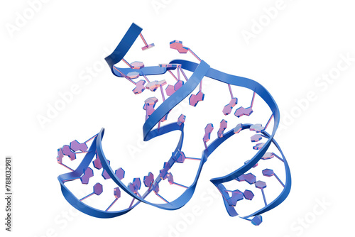 Structure of an aptamer, illustration photo