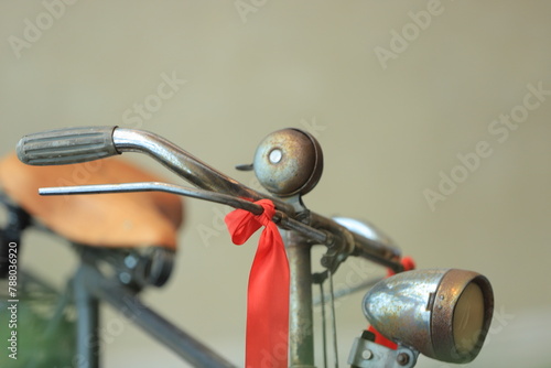 Fototapeta Naklejka Na Ścianę i Meble -  Close-up of a vintage bicycle 