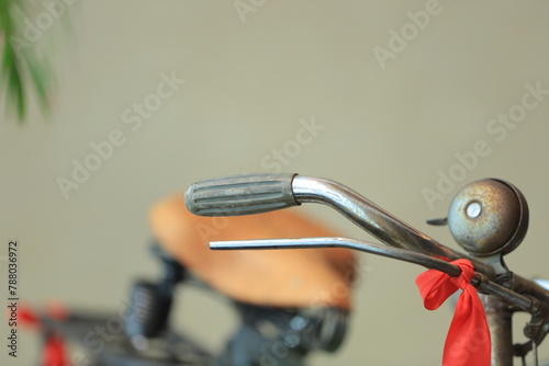 Fototapeta Naklejka Na Ścianę i Meble -  Close-up of a vintage bicycle 