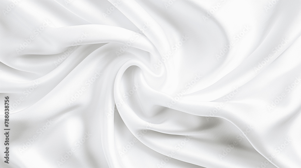 A white fabric with a pattern of a spiral A white fabric with a pattern of a spiral