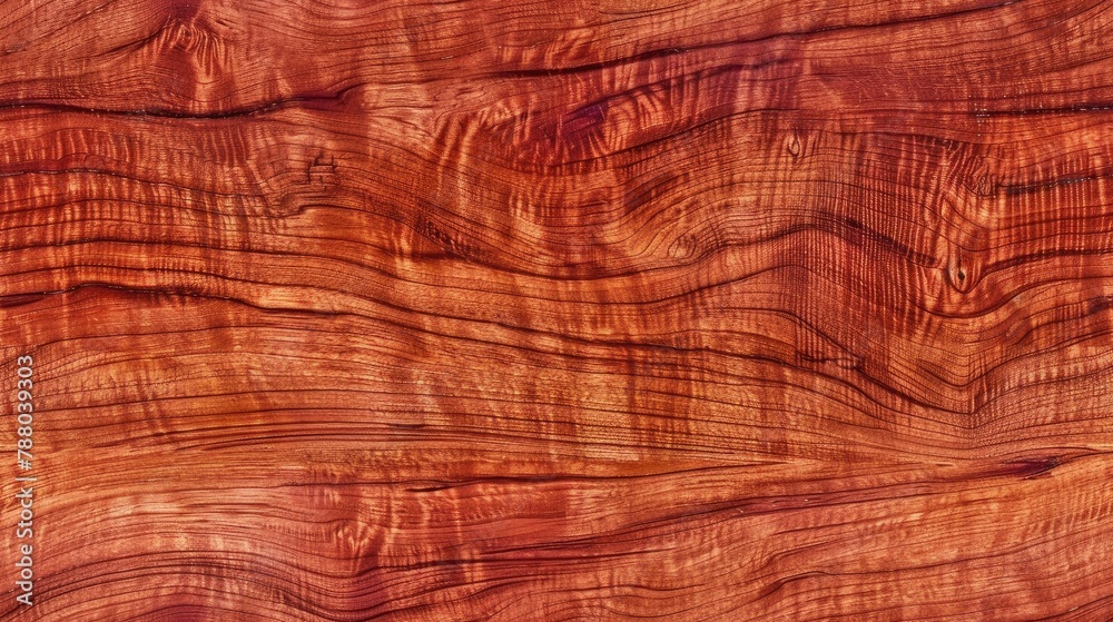 Naklejka premium seamless texture of cherry wood with a reddish-brown hue and a fine, straight grain