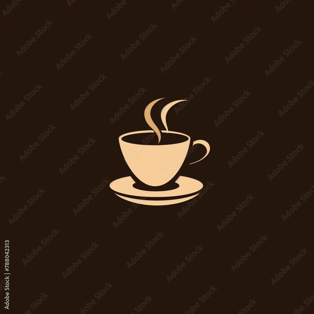 cup of coffee logo make with AI generate cup of coffee logo make with AI generate