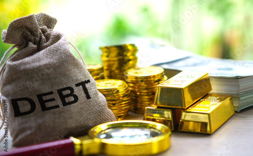 The national debt is the total amount of money owed by a government, resulting from borrowing to cover budget deficits.
