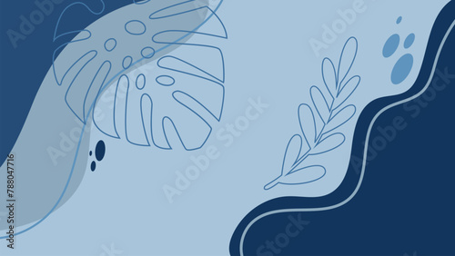 Background with color lines. Different shades and thickness. Abstract pattern. Vector illustration in a flat style