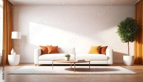 modern living room with sofa