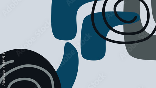 Background with color lines. Different shades and thickness. Abstract pattern. Vector illustration in a flat style